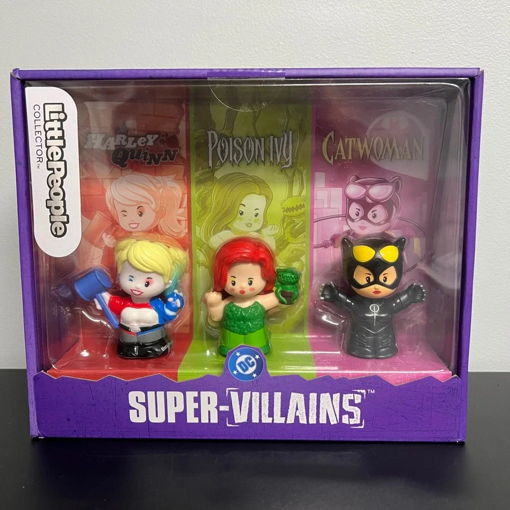 Little People Collector DC Super-Villains Harley Quinn Poison Ivy New in Box